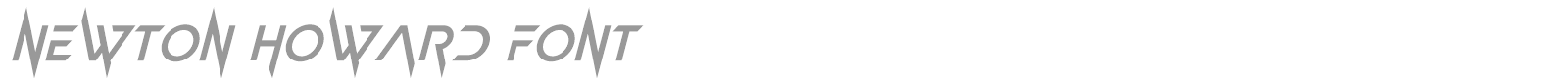 Newton Howard font preview